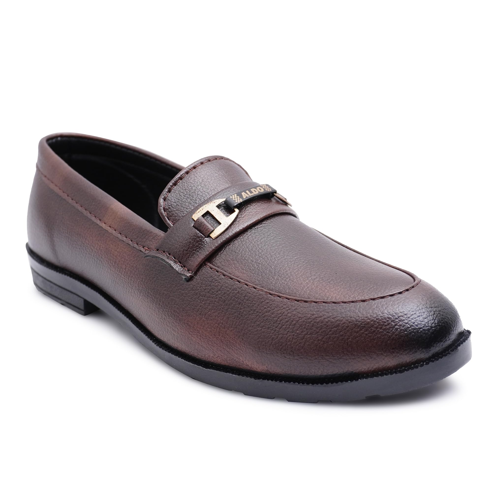 XAVO Little Kids Formal Long Life Buckle Loafer Ethnic Synthetic Shoes for Day Long Comfort|Outfit|Evening|Outdoor|Casual|Fashion|Trending|Lightweight with Anti Skid Loafer Shoes (Brown, 4) (B0D98BX3MC) Amazon Price History, Amazon Price Tracker
