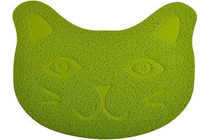 Ultra-Effective Lime Litter Box Debris Catcher Mat