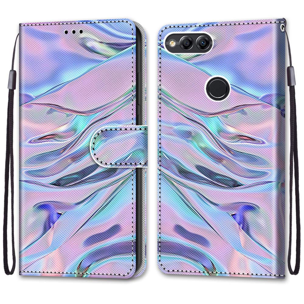 Cover In Pelle PU Per Honor 7X: Custodia Portafoglio Con Chiusura Magnetica E Slot Per Carte