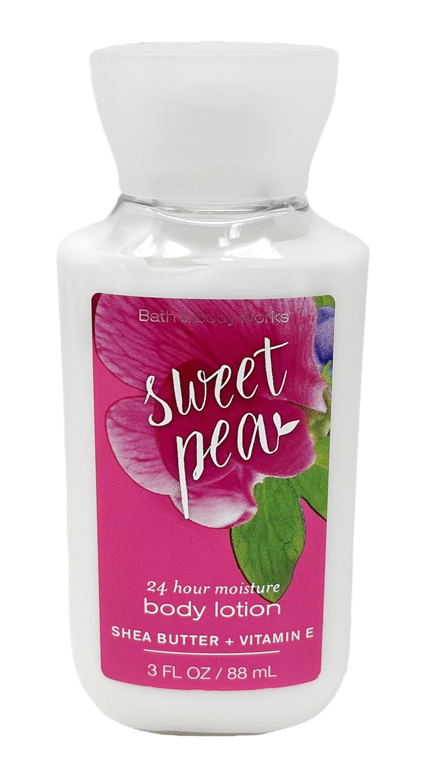 Bath & Body Works Sweet Pea - 3pc Travel Size- Fragrance Mist, Body Lotion and Shower Gel