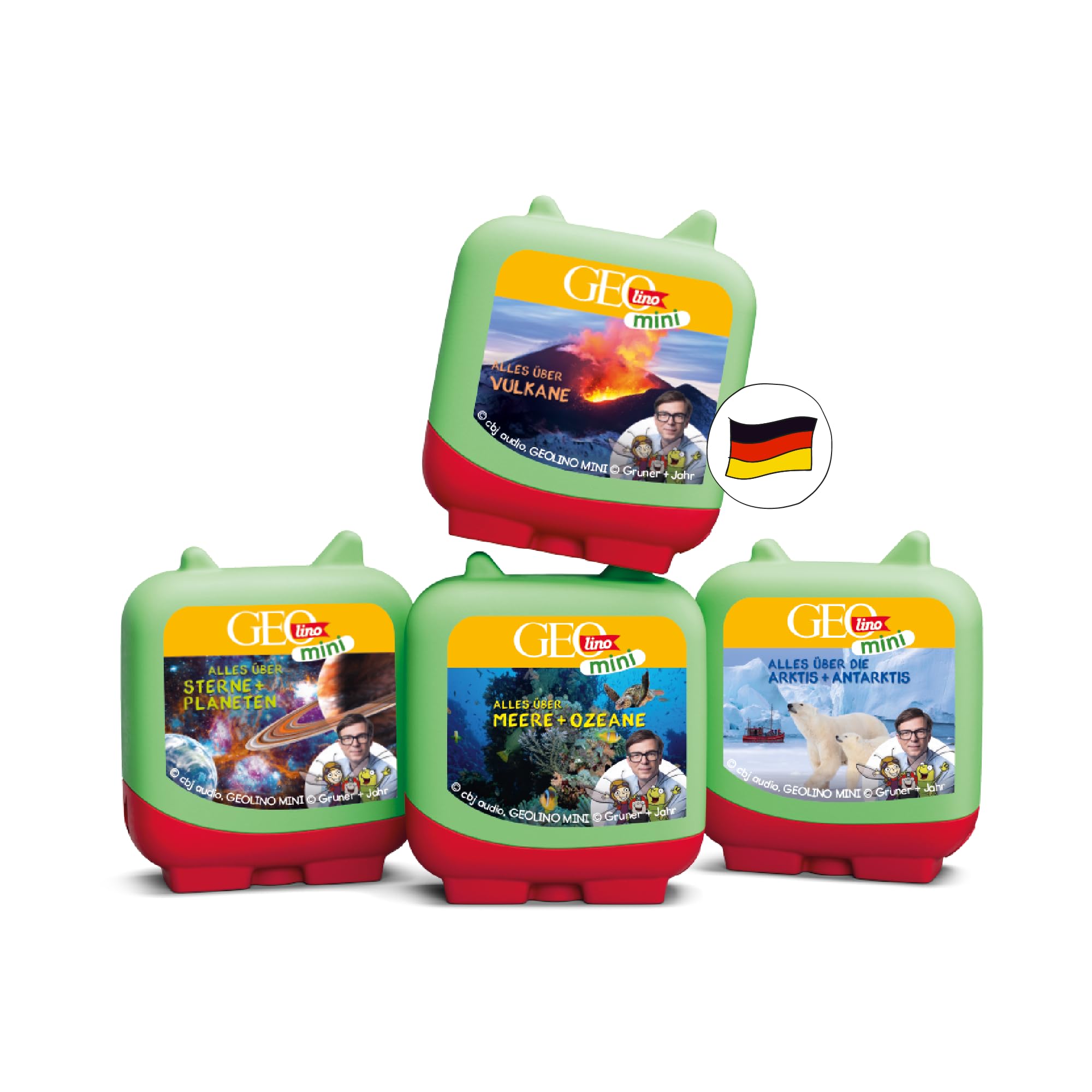tonies Clever 4er Set GEOlino MINI – Wissens-Hörspiele für Toniebox (ab 5 Jahren)