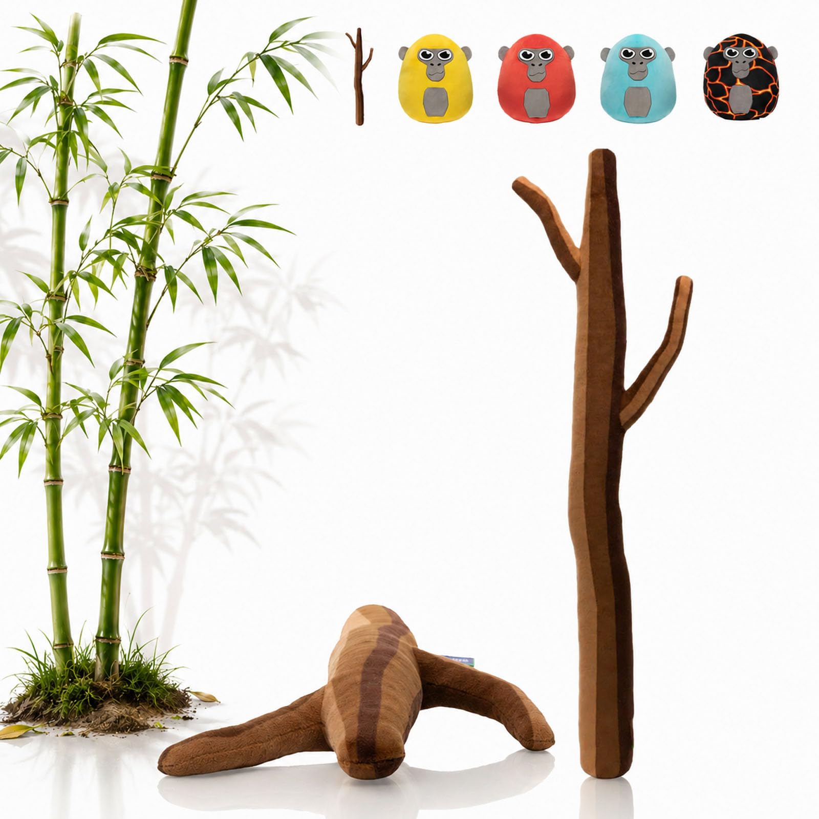 Cute Character Monkey Plush Toy,Collectible Soft Toys Home Decor Gift (#E)