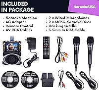 Vista 6 de Karaoke USA GF844 Bluetooth Karaoke Machine