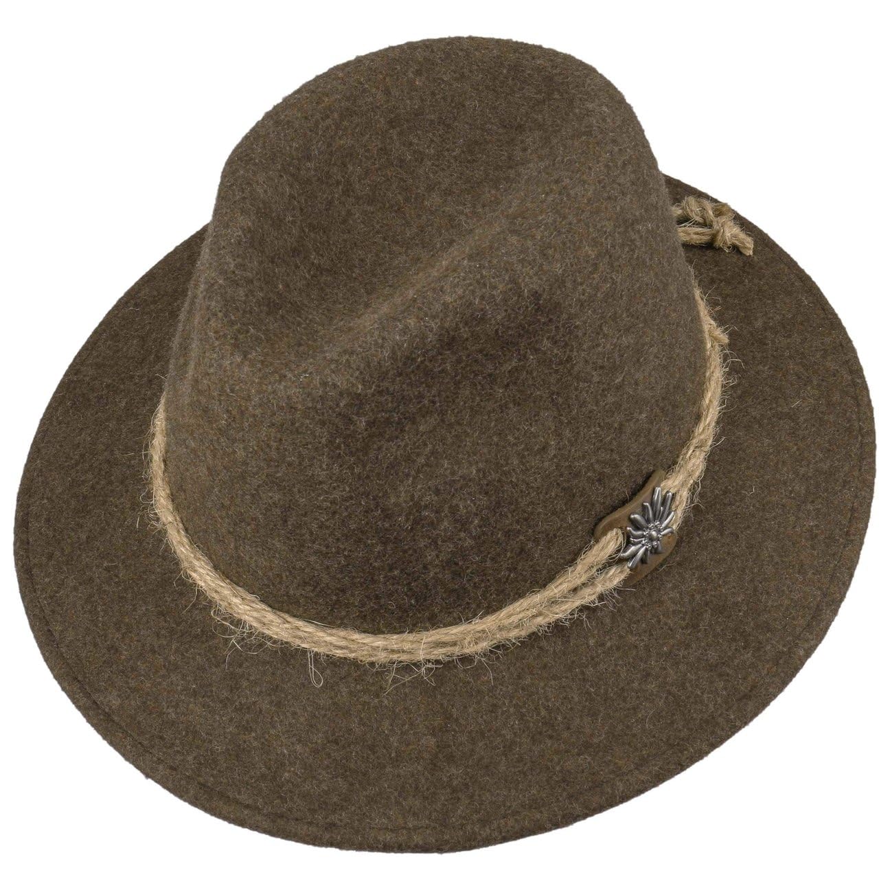 CAPPELLISHOP Edelweiss Cappello Tirolese Traveller con Cordino Decorativo Uomo Tutto l Anno