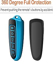 Vista 4 de Sindeda Funda para Llavero de Ford con Llavero Carcasa de Llave de Protección Completa Suave Estuche de Llave Compatible con Ford C-Max Edge Escape