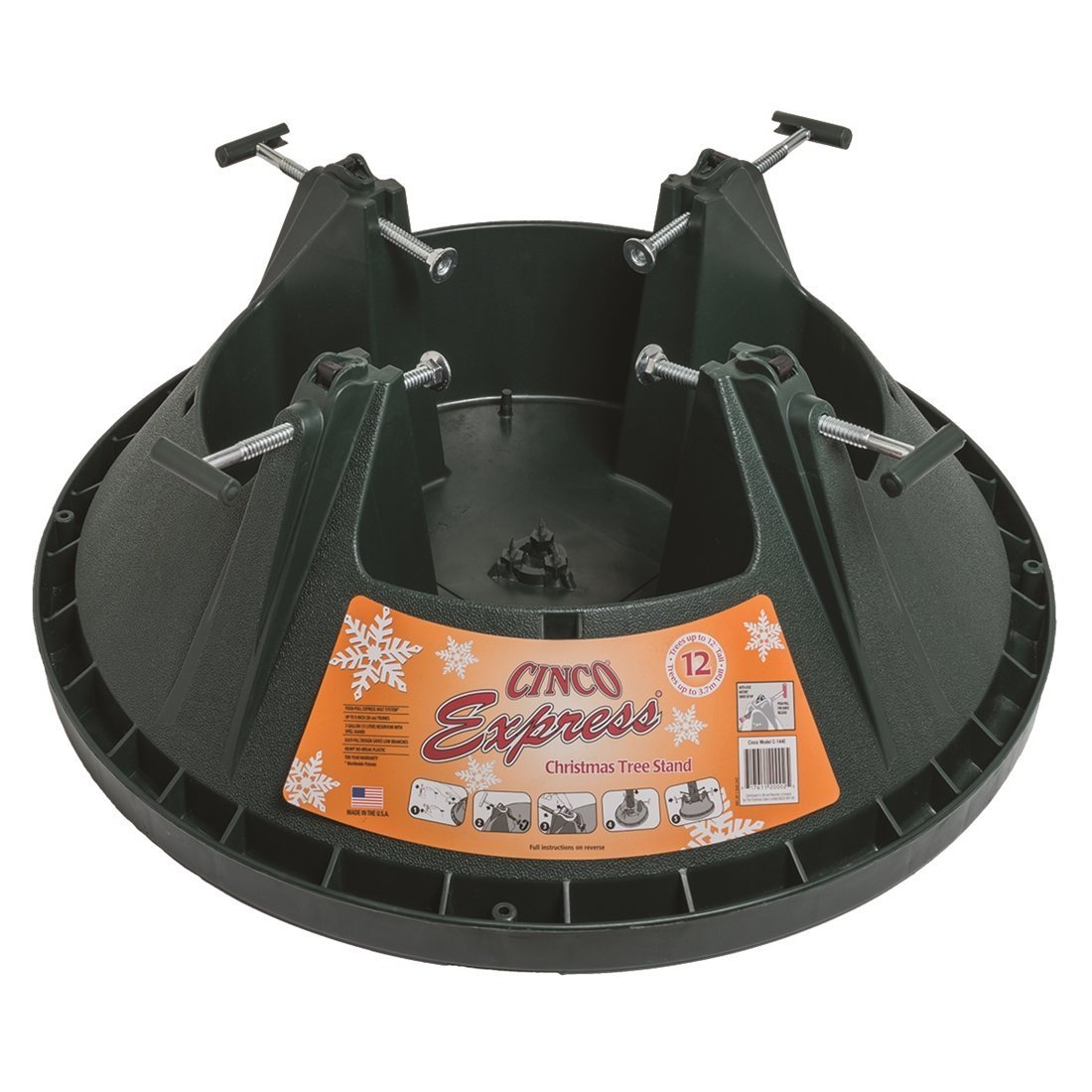 Christmas Tree Stands & Bases by Cinco to fit any size cut tree(Cinco Classic Express 12)