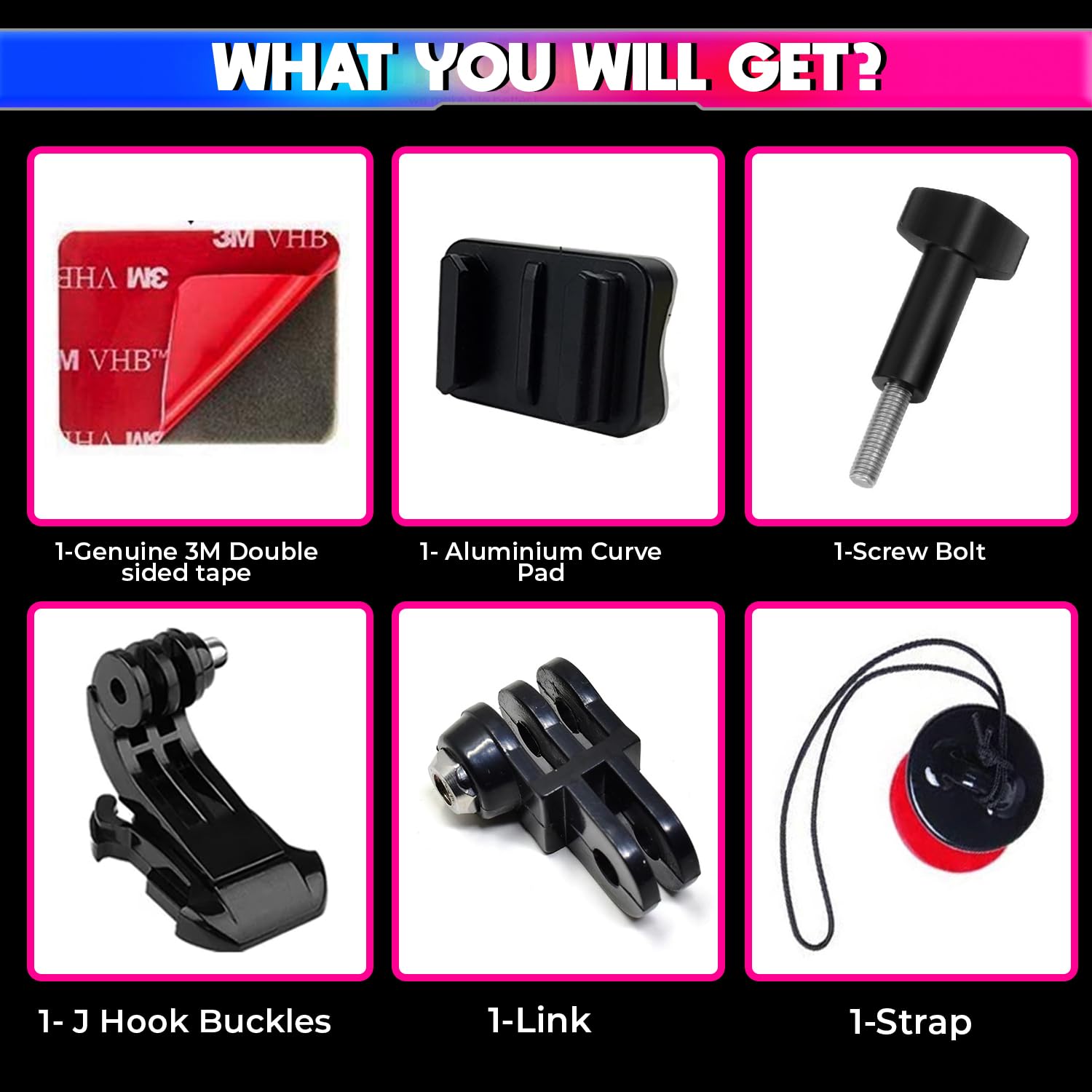 amiciCare Action Camera Mount for HJC RPHA11 Helmet 3