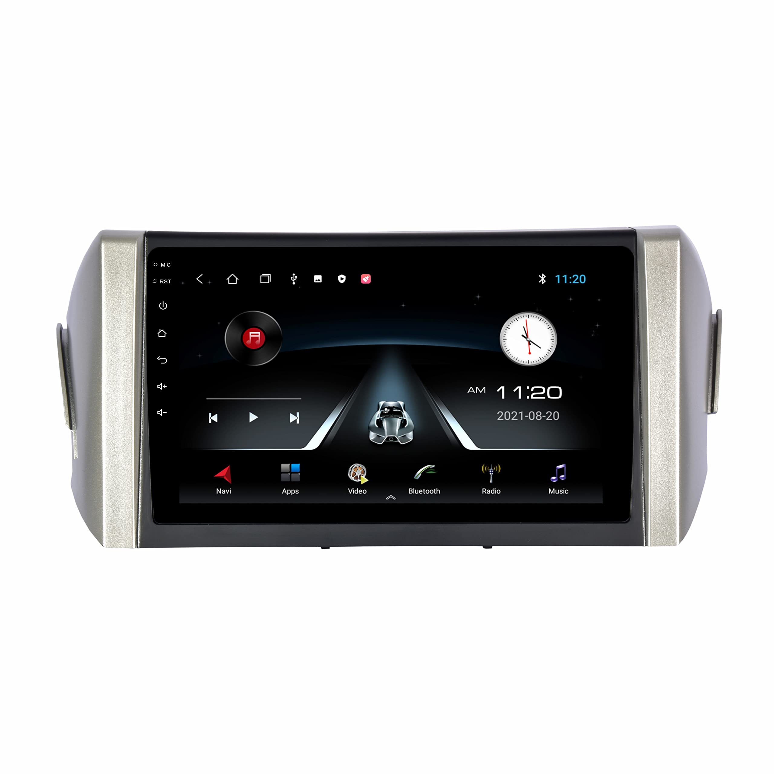 BASSOHOLIC 9 Inch Advanced Car Radio Receiver Android System for Toyota Innova Crysta with 2GB/32GB RAM & ROM, Gorilla Glass/Full HD Display/WiFi/GPS/Steering Wheel Connectivity and HD Parking Camera-image-5