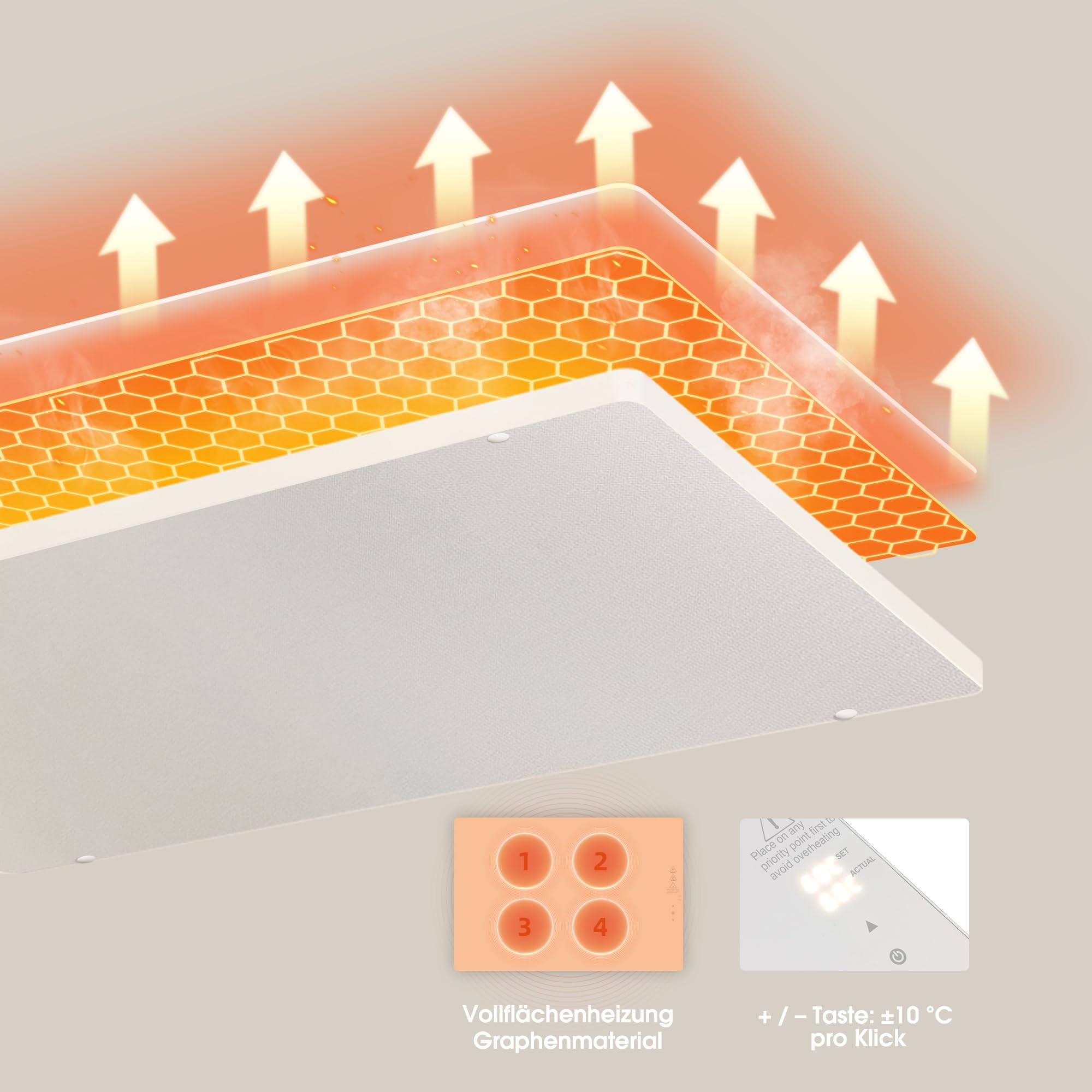Cloer 6718 warmhoudplaat met warmte-opslagsteen – warmt tot 130 °C, opwarmtijd 5 min, draadloos, houdt tot 60 min warm, 1000 W, RVS 35 cm, zwart