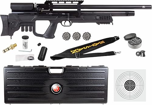 Gladius - Rifle de aire con paquete de objetivos de papel Wearable4U 100x y pellets de plomo incluidos