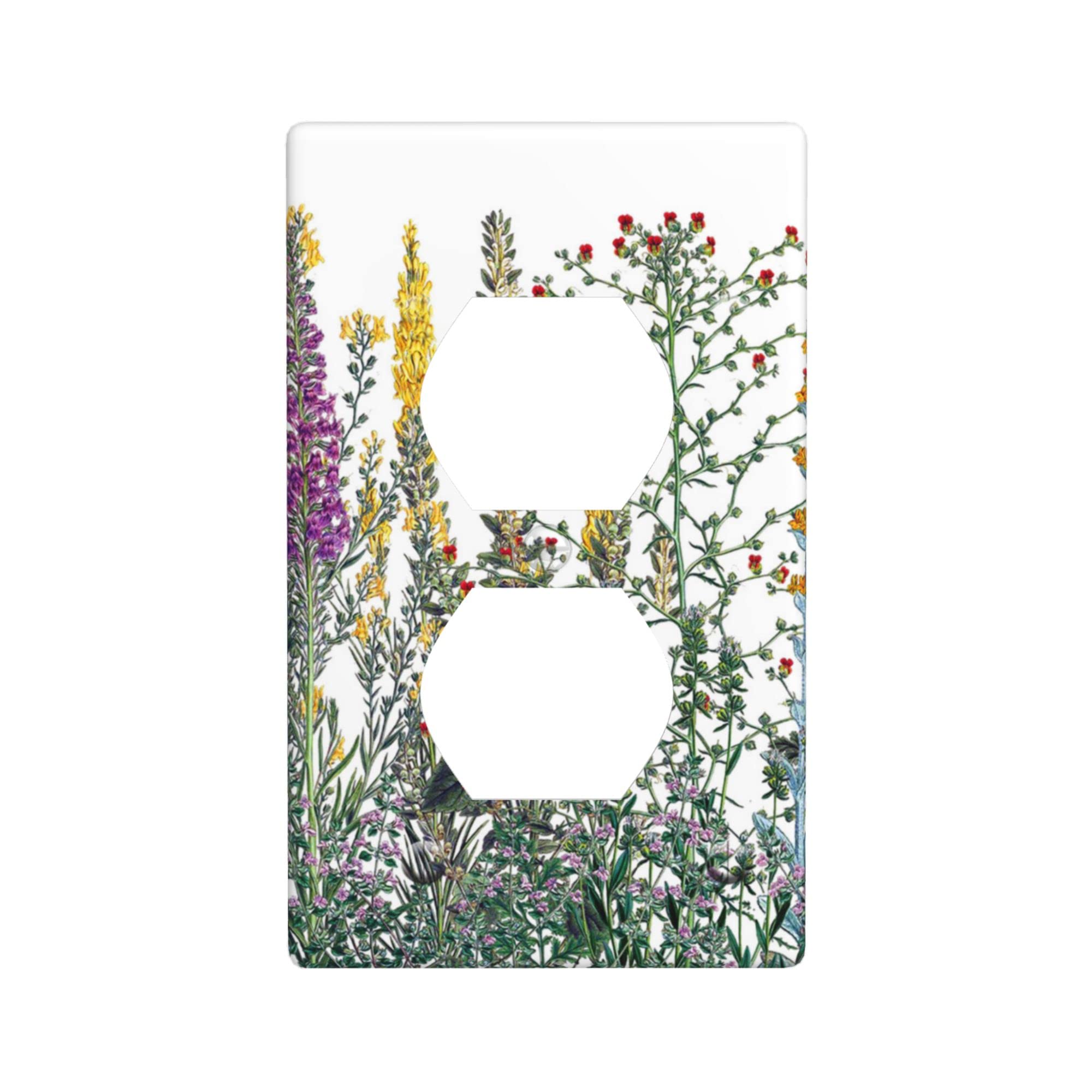 Duplex Outlet Covers Wall Plate For Electrical Outlets Decorative Flora - View #10