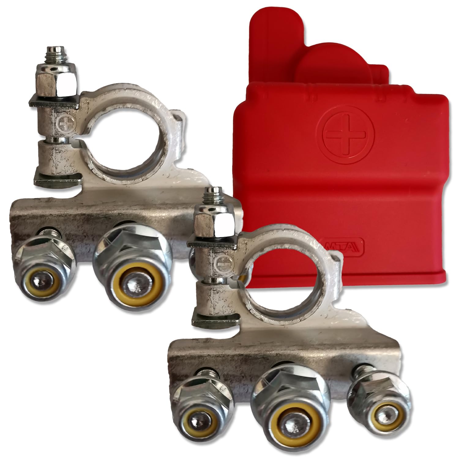Kupfer-Batteriepol-Klemmen – M6 / M8 / M10 Gewind Produktbild-Vorschau 2