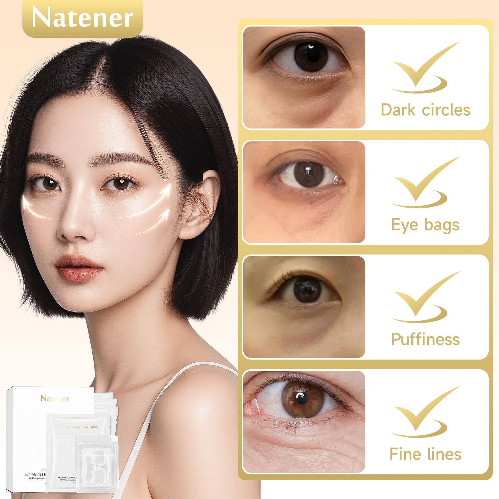 PDRN Micro-Dart Under-Eye Patches with Hyaluronic Acid