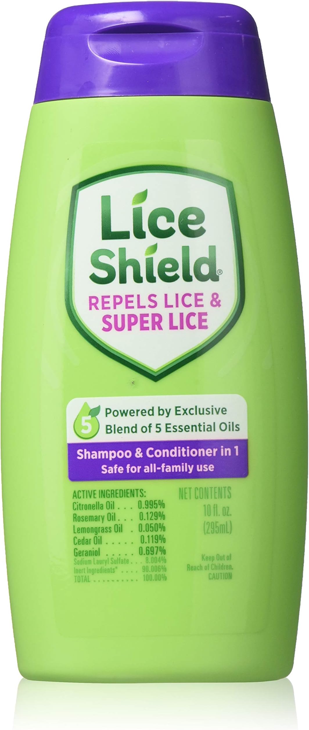 Lice ShieldShampoo and Conditioner In 1, 10 Ounce (Pack of 3)