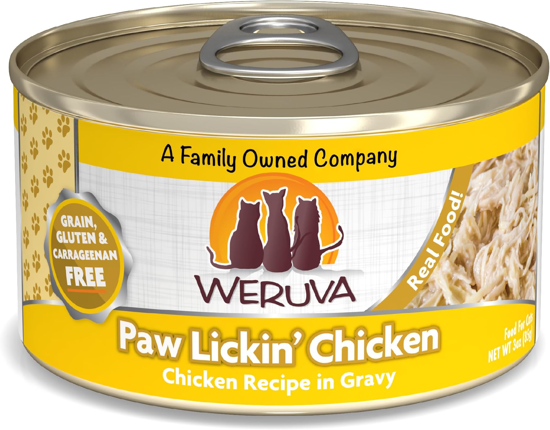Classic Cat Food, Paw Lickin’ Chicken with Chicken Breast in Gravy, 3oz Can (Pack of 24)