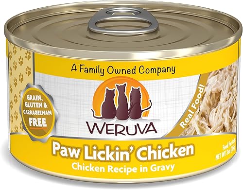 Miniatura 42 de Weruva Comida clásica para gatos, Amazon Livin' con pechuga de pollo e hígado de pollo en salsa, lata de 3 onzas (paquete de 24)