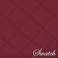 Vista 3 de Juego de dos manteles individuales rectangulares acolchados con vino de bayas sólidas