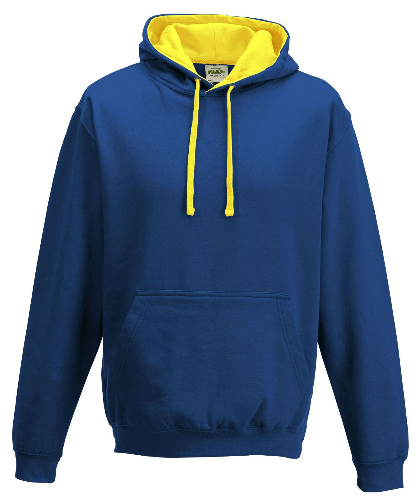 Just Hoods Varsity Hooded Sweatshirt - Multicolour - XX-Large