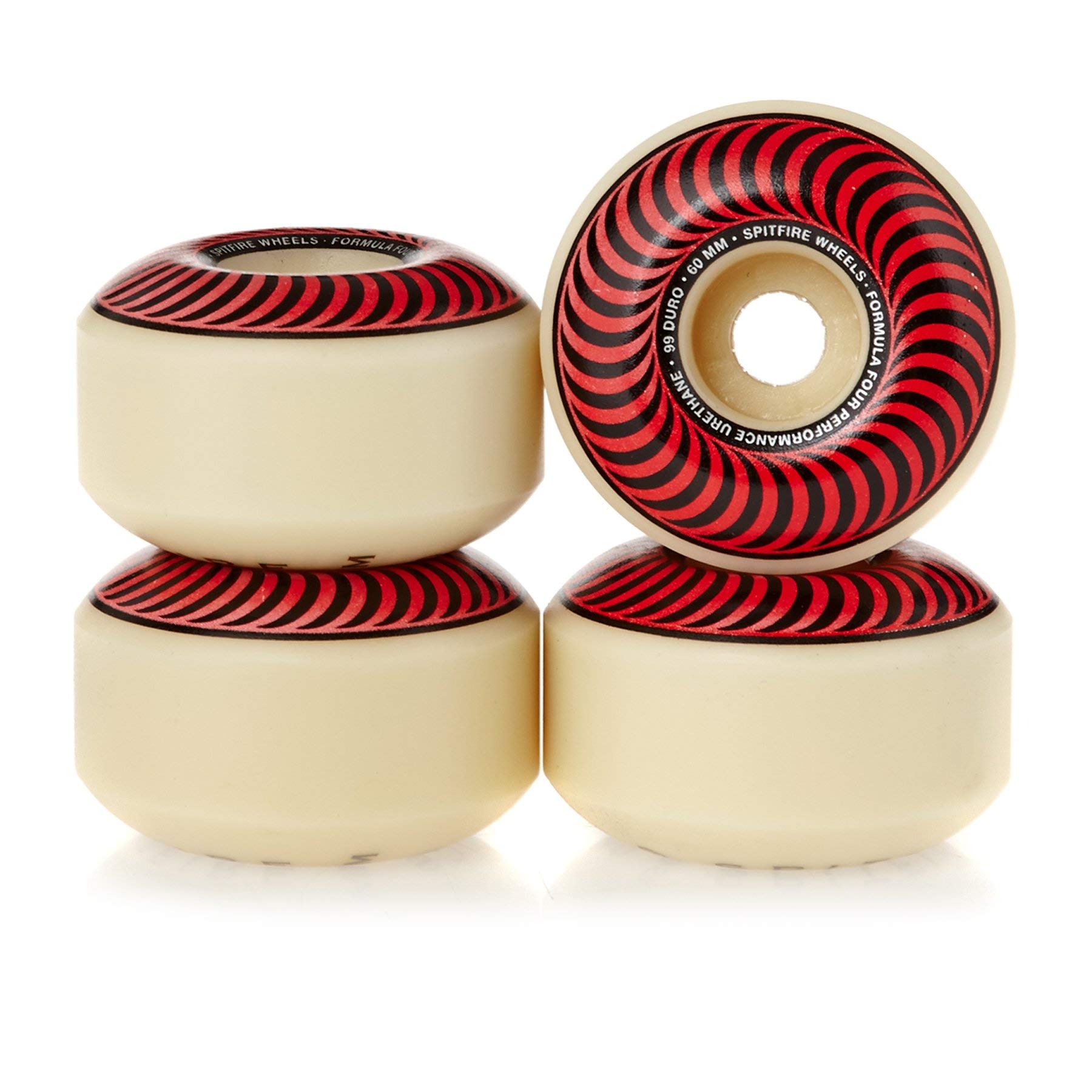 SpitfireFormula 4 Classic 99a Wheels, Red/Bronze, 60mm