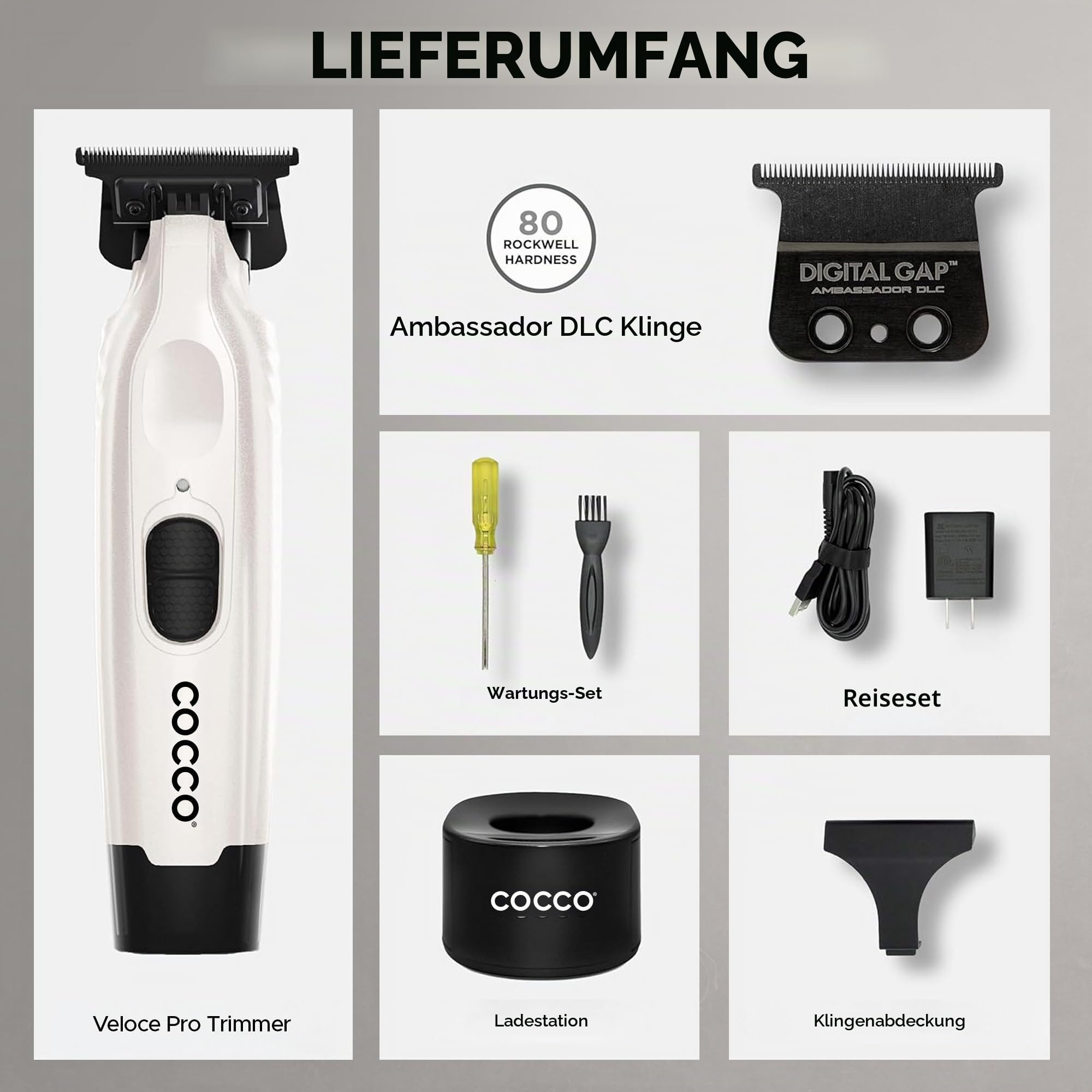 Cocco Veloce Pro Trimmer Pearl White - Trimmer