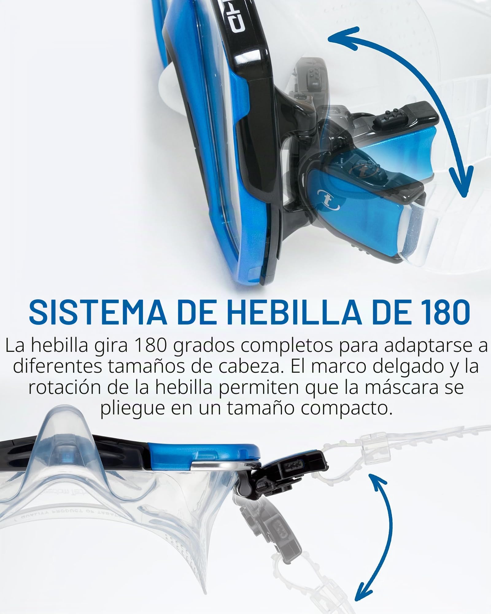 Tusa Freedom Elite - Gafas Máscara de buceo y snorkeling Adultos, color Negro