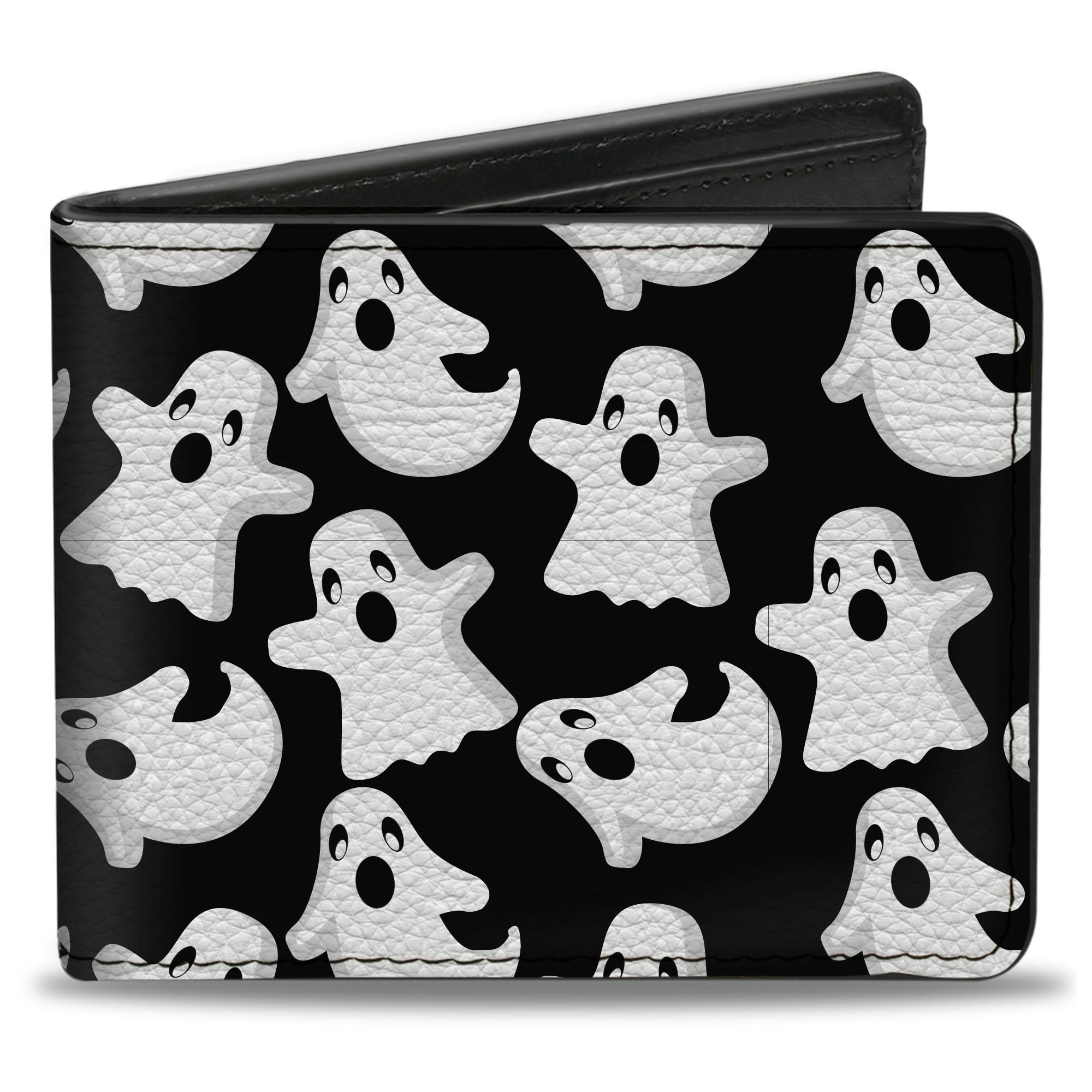 Buckle-Down Men's Standard Bifold Wallet Ghosts, 4.0" x 3.5"