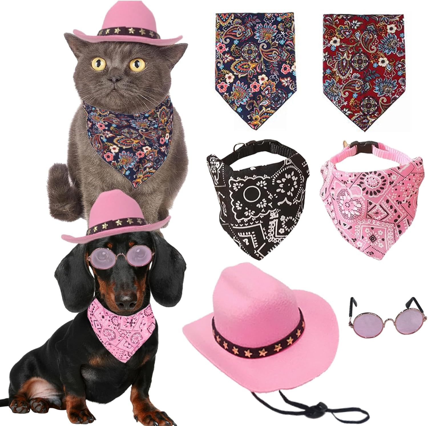 Cowboy Dog Costume 6 Packs Halloween Dog Cat Costumes