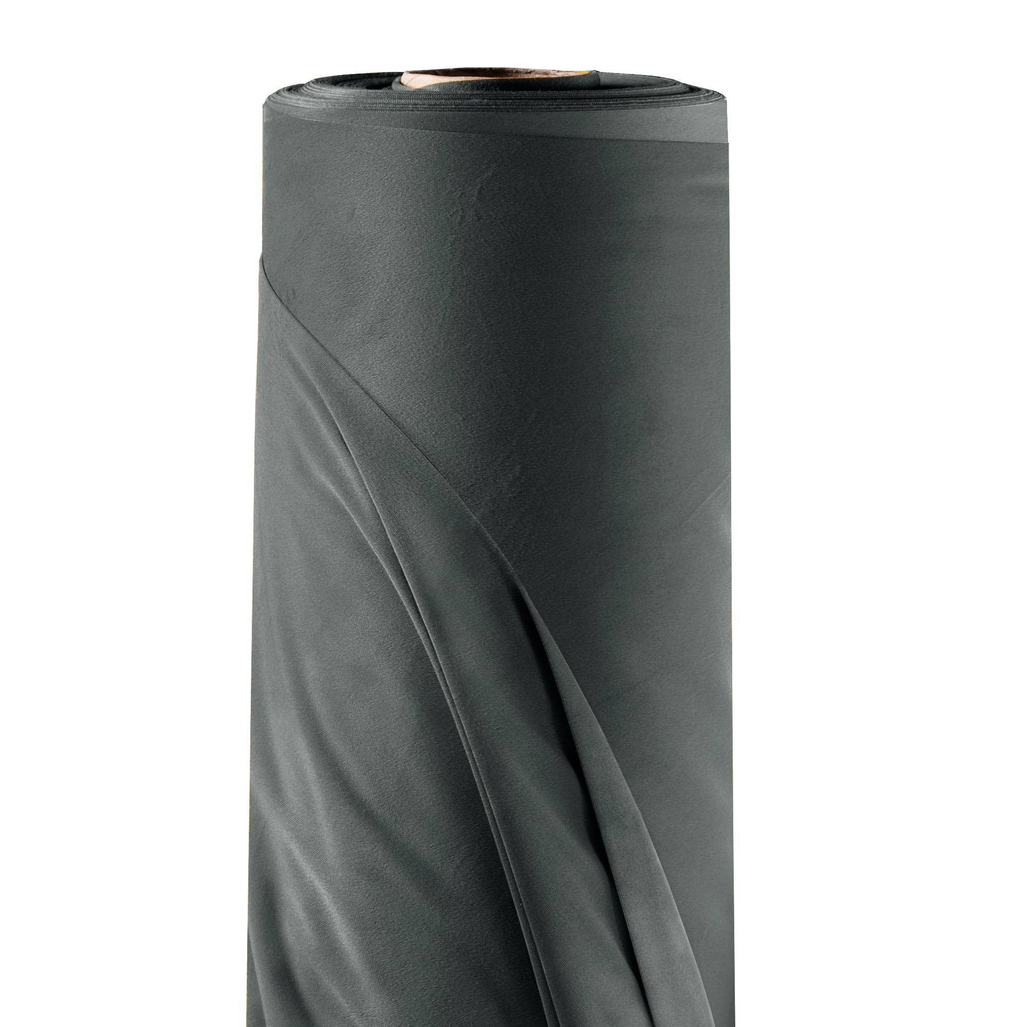 Filumi Velvet Fabric 118Inch (300cm) Wide Charcoal 1m Length by The metre for Sewing for Dressmaking Material for Curtains Blinds Garments Cushions Upholstery Furniture Covers