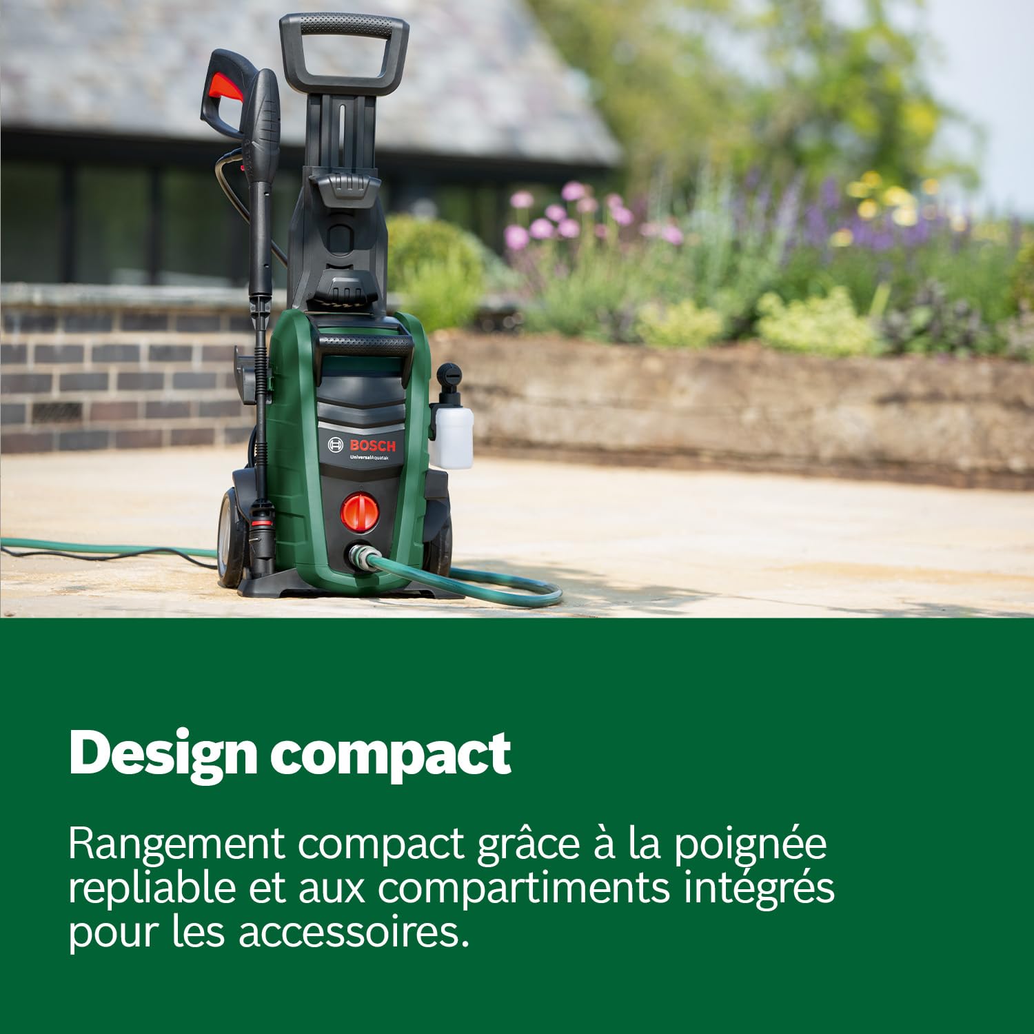 Bosch Nettoyeur Haute-Pression UniversalAquatak 125 (2 Buses, Filtre à Eau Transparent, Pistolet Haute Pression, Tuyau de 5 m, câble de 5 m, Carton, 1500 W, Pression: 125 Bar, débit Maxi: 360 l/h)