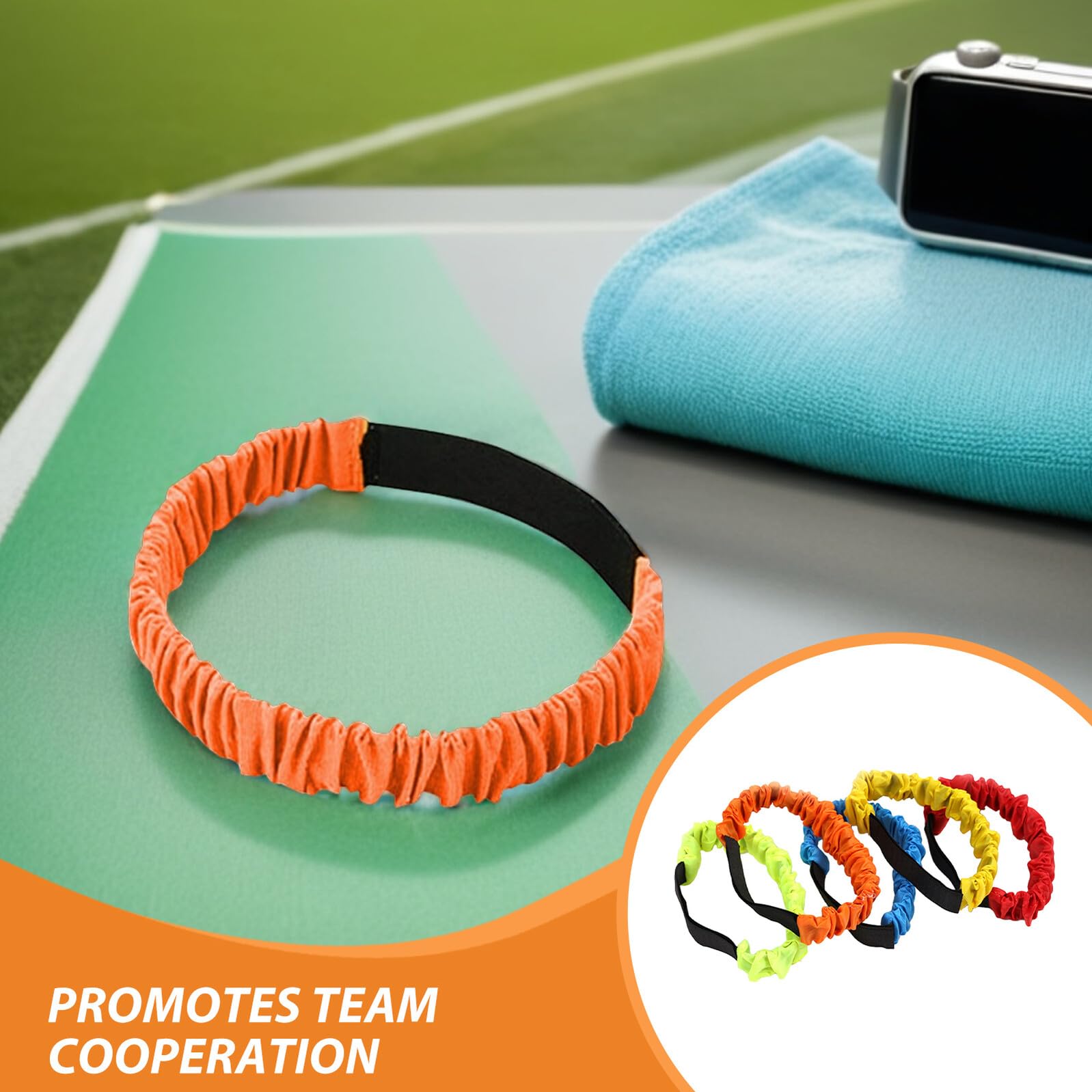 FOMIYES 15 Piezas Bandas para de Tres Piernas Elásticas Ajustables para Actividades al Aire de Suministros para Fiestas y Construcción de Equipos