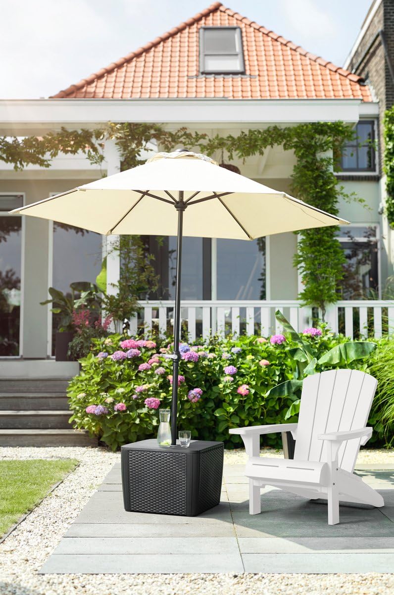 Keter - Chaise de Jardin Adirondack - Blanc - Style Bois