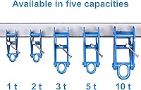 Vista 7 de Tractel Corso Beam Clamp - Abrazadera ajustable 1 tonelada - Capacidad de carga de 2200 libras Apertura de 3 a 9 pulgadas Diseño resistente