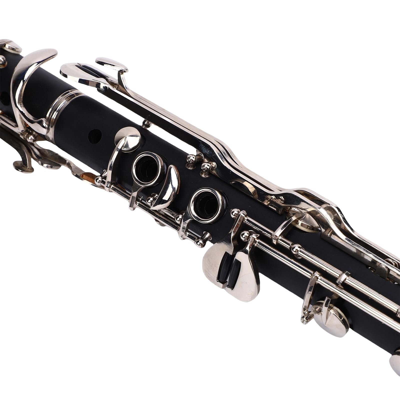 Alomejor G Key Clarinet 17 Keys, Professional Ebonite Clarinete con Estuche Duro y Kit de Limpieza para Jazz, Banda de Marcha, Jarra para Adultos
