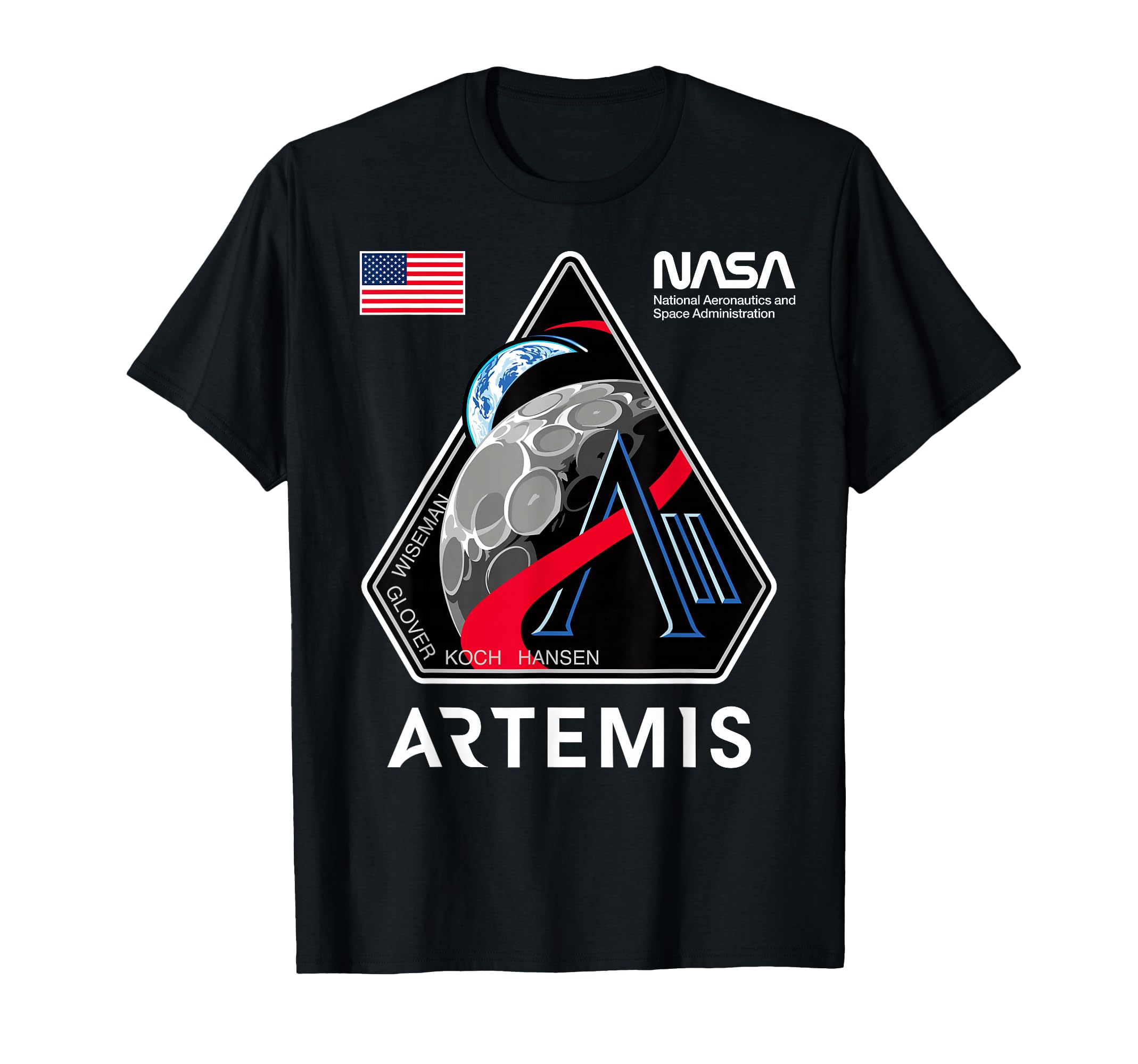 NASA Artemis II Mission Patch Logo Moon Space Program 2026 T-Shirt