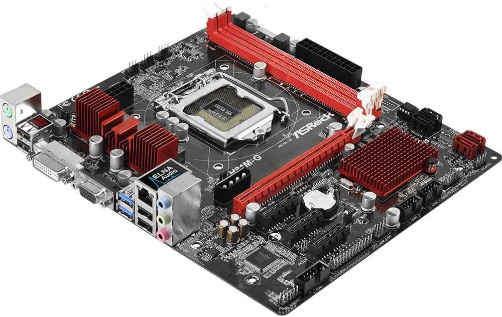 Asrock h81 m-g Motherboard Intel H81 1150 Socket Black