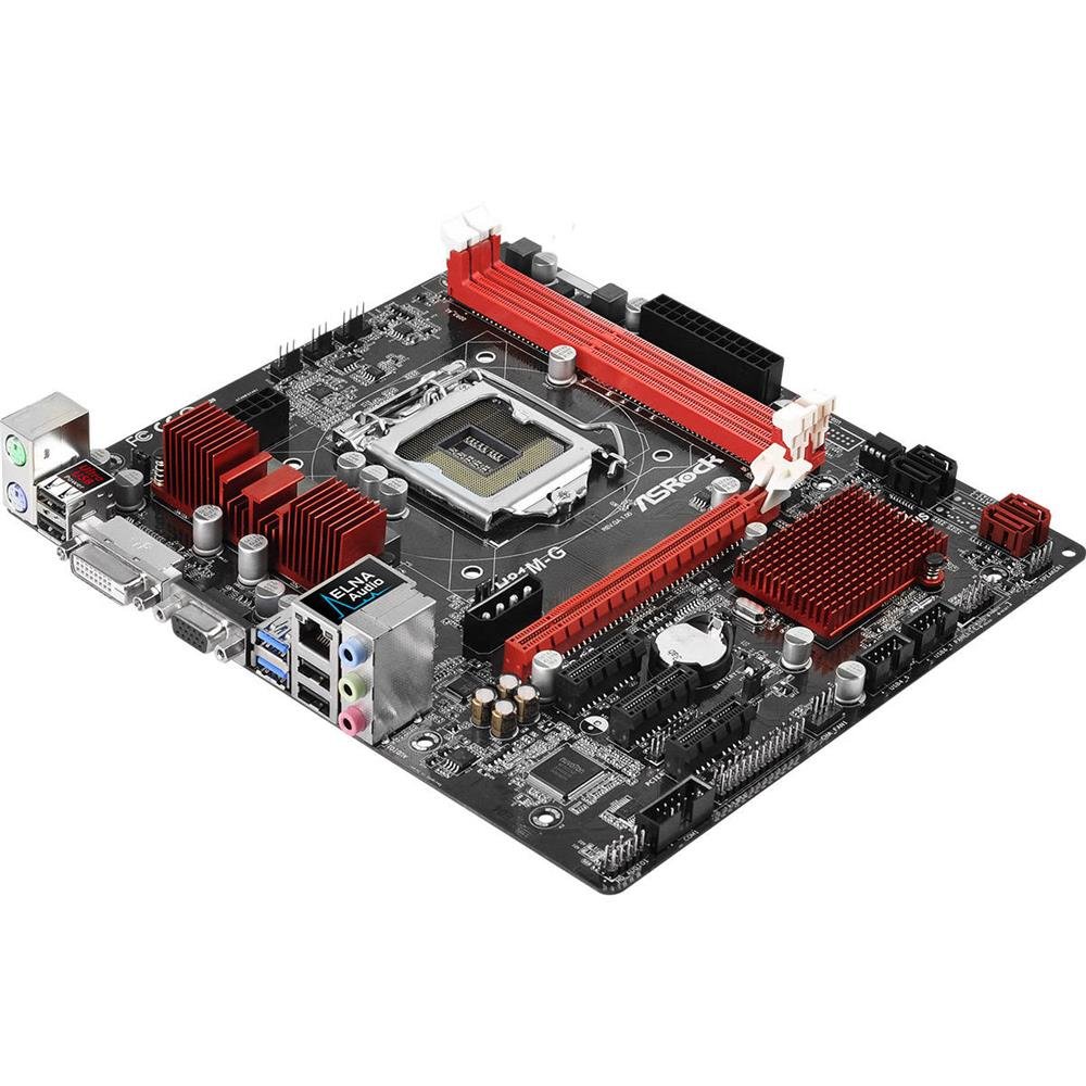 Asrock h81 m-g Motherboard Intel H81 1150 Socket Black
