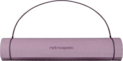 Miniatura 9 de Retrospec Pismo - Esterilla de yoga con correa de nailon para hombres y mujeres, tapete de ejercicio antideslizante para yoga, pilates,