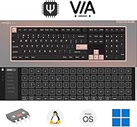 Vista 2 de Keychron Q6 Pro QMKVIA Teclado mecánico inalámbrico personalizado BluetoothUSB-C, perilla programable de tamaño completo de 108 teclas