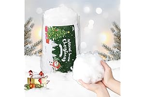 Fortuning's JDS Christmas Artificial Snow - Fluffy Mantle Decor for Immaculate Winter Displays