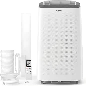 Garvee Portable Air Conditioner 14000 BTU with Remote Control, Dehumidifier, Fan, Digital Display, Up to 750 sq.ft Cooling