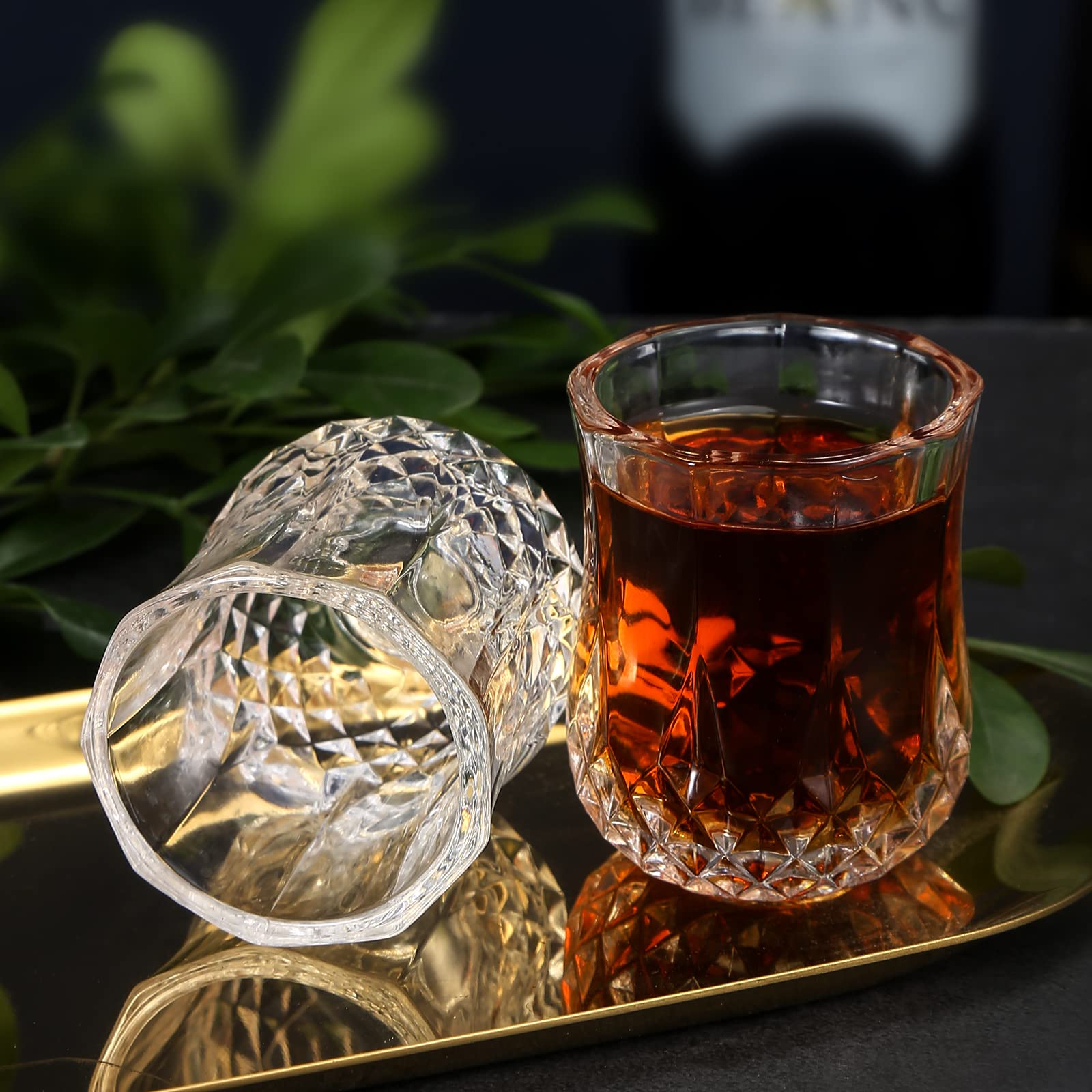 JAIEF Kieliszki tequila o pojemności 50 ml z ciężką podstawą Kieliszki do wódki (4)