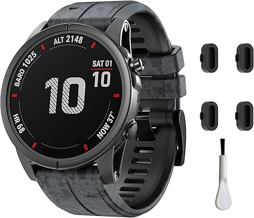 Miniatura 3 de Correa de reloj de silicona de ajuste rápido de camuflaje de 0.866 pulgadas compatible con Garmin Fenix 5Fenix 5 PlusFenix 6Fenix 6 ProFenix 7,