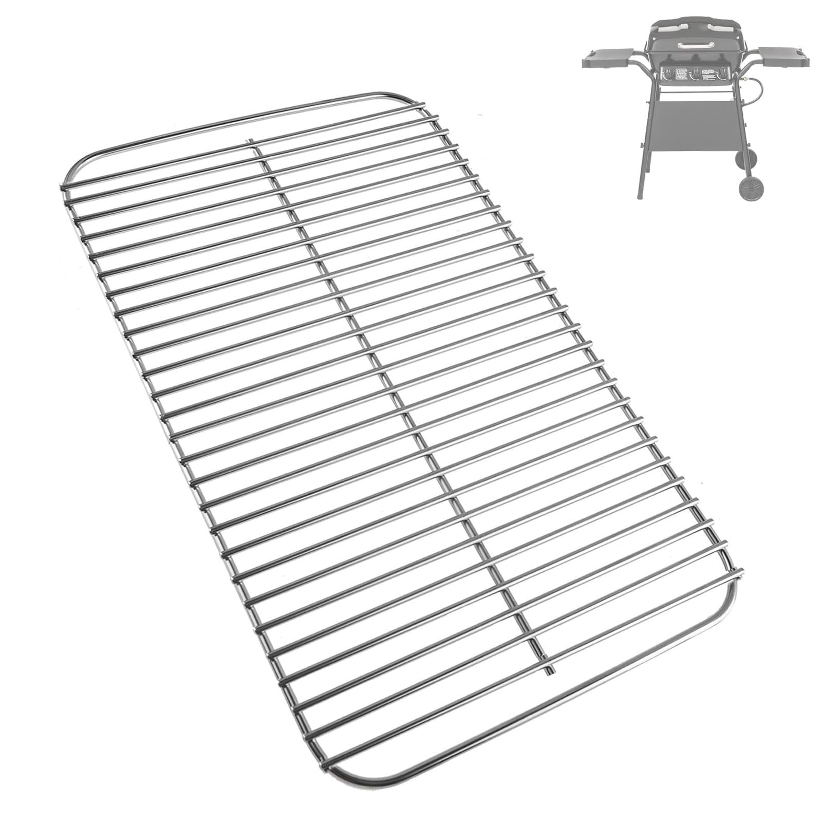 Grille de cuisson de rechange en acier pour barbecue 3 brûleurs