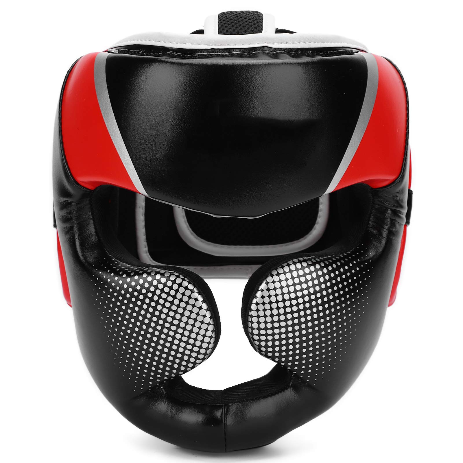 Kask Muay Thai Kask Treningowy Dla Dorosłych Kask Bokserski Ochrona Twarzy Wyściełana Sanda Walka Muay Thai Sprzęt Treningowy Dla Dorosłych L Czerwony