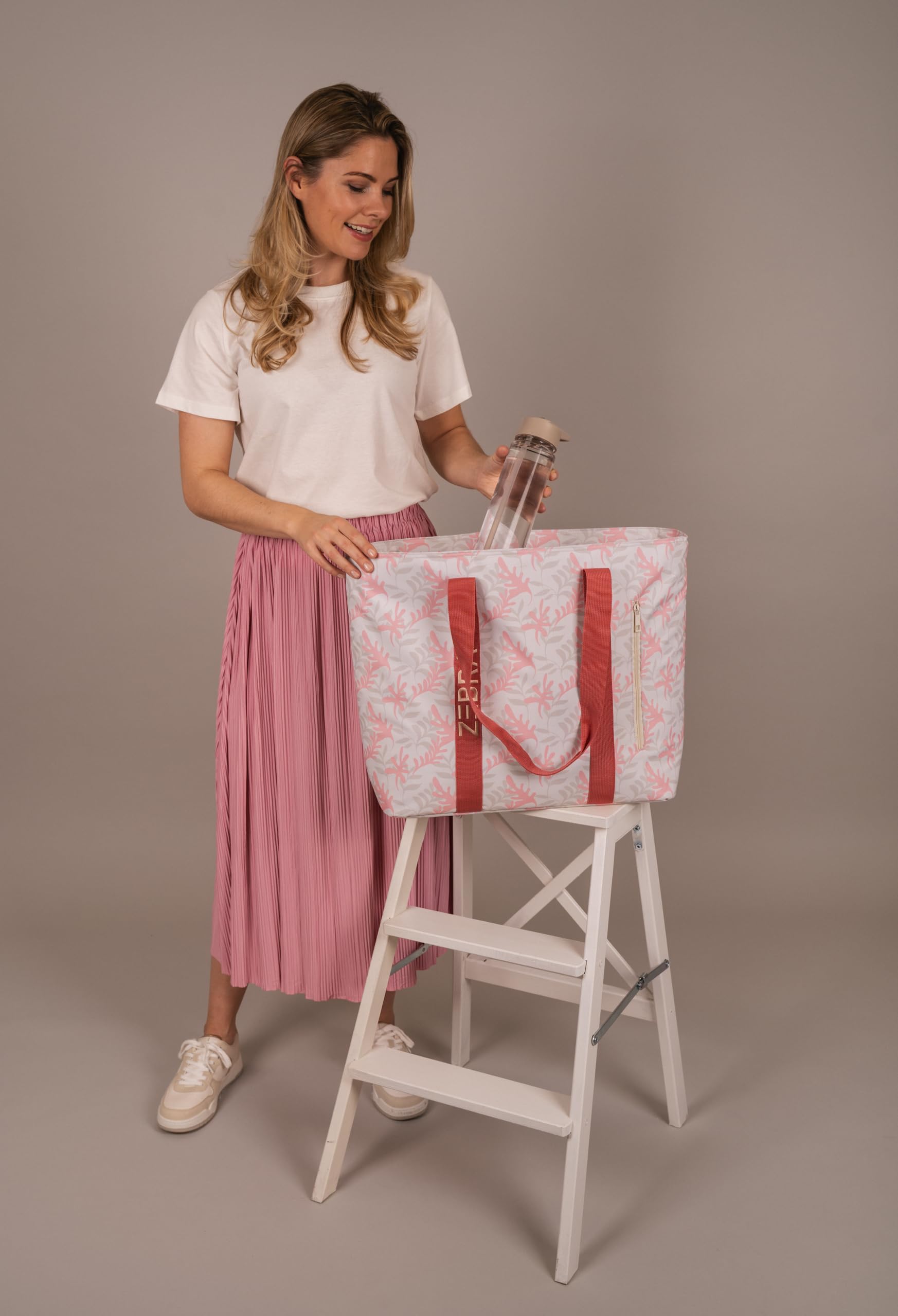 ZEBRA Trends Strandtasche XXL - Große Badetasche Damen mit Kühlfach und
