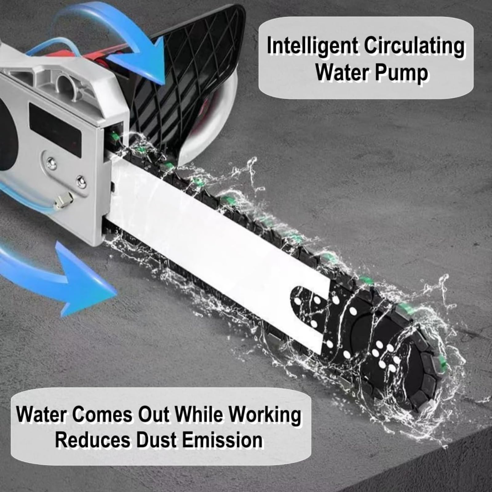 Máquina de corte eléctrica de ranura de pared con supresión de polvo alimentada por agua para ranurar ladrillo, granito, mármol, hormigón, sierra cortadora de hormigón eficiente para trabajos de
