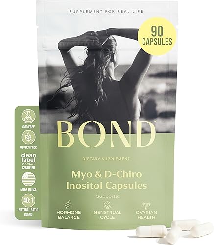 Miniatura 9 de Bond Mio-inositol y D-quiro-inositol en polvo – Suplemento de equilibrio hormonal, regularidad del ciclo y soporte ovárico para mujeres – Fórmula
