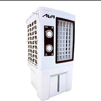 AVA Electric Air Cooler 12 Liters (Model - AVA ELEGENT) ISI Certified for Home Office And Restaurants (1 - Piece) Air Cooler With Effective cooling Made In India Color - White