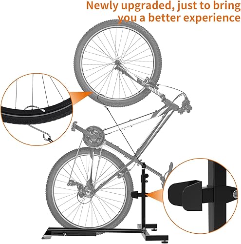 Miniatura 2 de Garaje vertical para bicicletas,Almacenamiento interior de bicicletas,Soporte vertical para bicicletas con ahorro de espacio con ajustable,Soporte