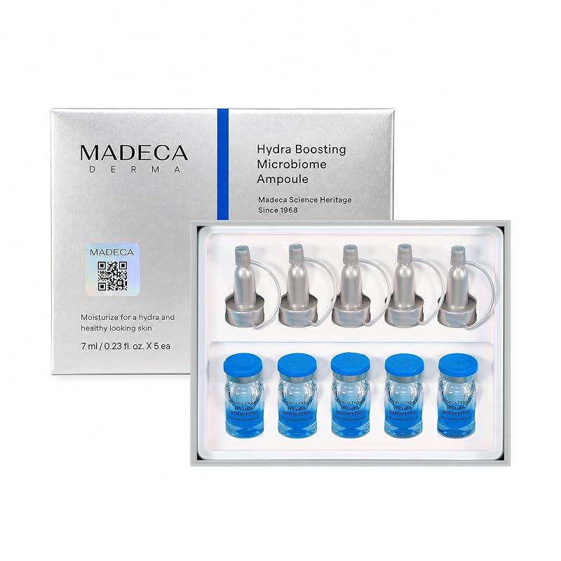 MADECA DERMA Ampola de Microbioma para o Rosto, 6,8 mL, Pacote com 5